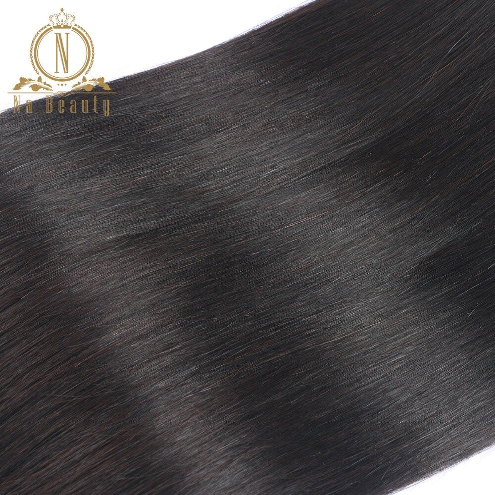 Brazilian Hair Bundles Straight Hair Weaves Human Remy Hair Weaving Double Weft Na Beauty Weaves  Shipping Free