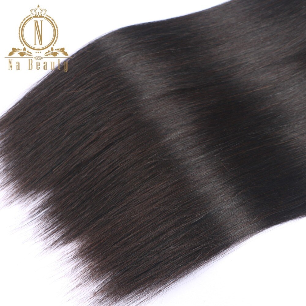 Brazilian Hair Bundles Straight Hair Weaves Human Remy Hair Weaving Double Weft Na Beauty Weaves  Shipping Free
