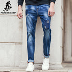 Pioneer Camp ripped Jeans men brand clothing high quality male jeans fashion casual mens denim pants trouser for men 611043