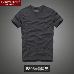 2016 summer brand men's short-sleeved 100% cotton T-shirt men bottoming shirt solid color Casual  O-Neck  Male Tops & Tees
