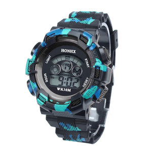 Hot Sale 2017 Cool Sports Mens Boys Digital Watches for kids Waterproof LED Quartz Alarm Date Wrist Watch Relogio Masculino