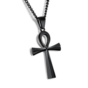 GAGAFEEL Stainless Steel Cross Pendant & Necklace For Men/Women Silver/Gold/Black Color Link Chain Religious Jewelry For Father