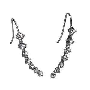 SUSENSTONE Rhinestone Crystal Seven stars Trendy Jewelry Beautifully Ear row Accessories line type Earrings for women
