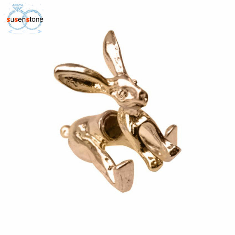 SUSENSTONE Cute Rabbit Earrings New Women Ladies Fashion Jewelry