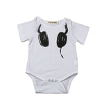 2017 Newborn Infant Baby Boys Headset Print Romper Jumpsuit Kids Boy Girl One-Pieces Costume Outfits Summer Clothes