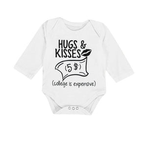 2017 Newborn Toddler Baby Boys Girls Clothes Tops Cotton Bodysuit Long Sleeve Jumpsuit Outfits Baby Girl Clothing Sunsuit