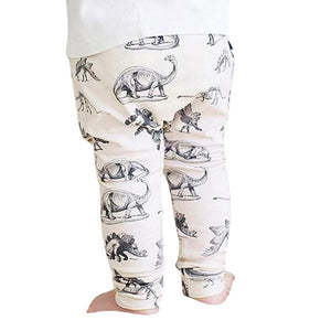 Kids Boy Dinosaurs Printed 2017 Elasticity Long Pants Lovely Harem Trousers Children's dinosaur print elastic harem pants