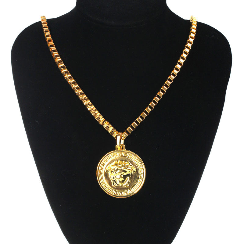 New Women Jewelry Golded Chain Beauty Head Choker Necklace Hot