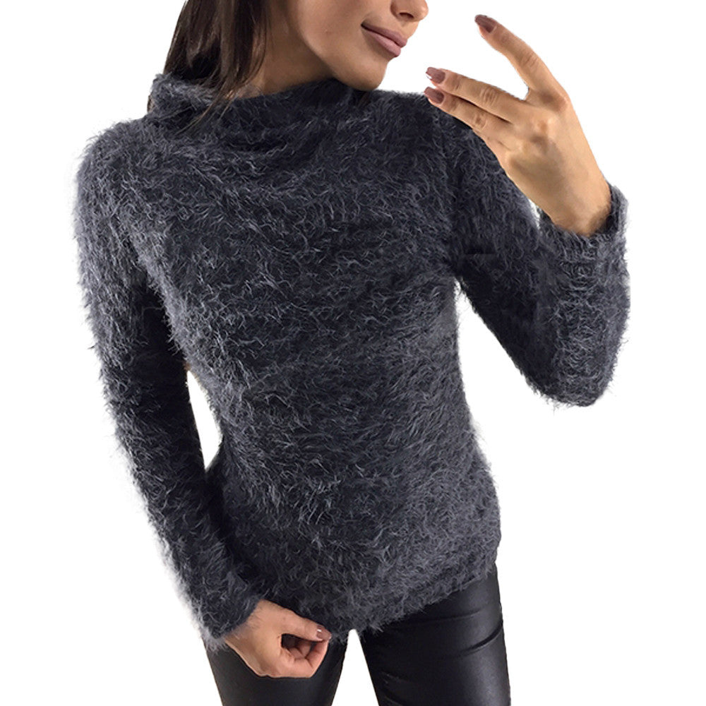 Women Ladies Tops Warm Long Sleeve Sweatshirt Jumper Pullover Tops Blouse