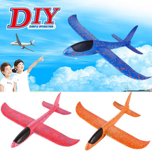 Foam Throwing Glider Airplane Inertia Aircraft Toy Hand Launch Airplane Model