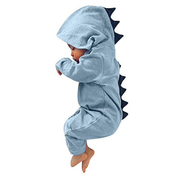 Baby Dinosaur Hooded Romper Jumpsuit