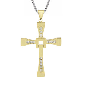 Fast and Furious Pendant Dominic Toretto Cross Men's Necklace Drop