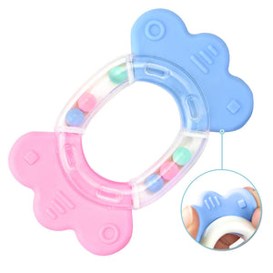 Safety Baby Toddler Teether Hand Shake Bell Ring Funny Educational Toy