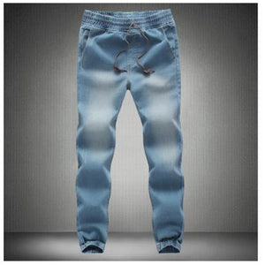 Closing Leg Jeans Spring 2018 New Fashion Male Taxi Fertilizer Xl Elastic Stretch Pants Feet Pants Tide Beam Free Shipping