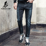 Pioneer Camp New casual jeans men brand clothing fashion solid denim trousers male top quality slim fit denim pants ANZ703098
