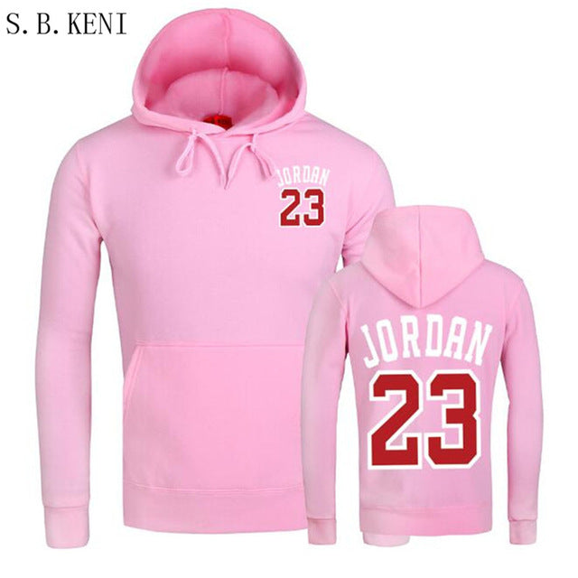 2018 Autumn New Mens Women Pink 3D JORDAN 23 Hoodies Fashion Printing Cotton 1:1 Casual Sweatshirts Men/Women Hoody
