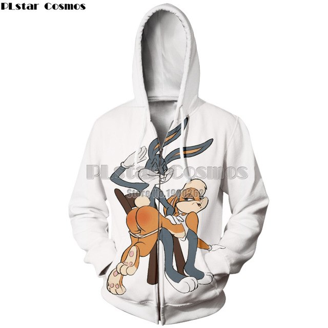 PLstar Cosmos men women harajuku hoody Bugs Bunny/Pokemon/Teddy Bear print 3d sweatshirt hoodies outdoors S-5XL Drop Shipping